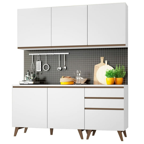 Cocina Integral Completa Modular Madesa Reims 180cm Blanco