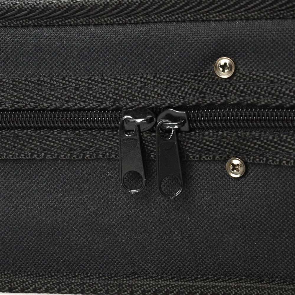 IVV Triangle Shape Violin Storage Case, Portable Case Bag with Soft Cloth Fluff Lining for 4/4 Violin, Black