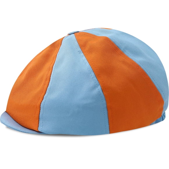 Gorra para bebé Newsboy DESIGN, diseño A&J, para niños pequeños, Halloween, naranja/azul