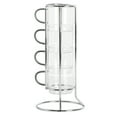 thumbnail image 5 of Gibson Soho Lounge 4-Piece Glass Espresso Set W/Rack, 5 of 6