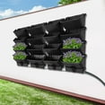 thumbnail image 2 of Wall-mounted PP Hanging Vertical Plant Bag Rectangular Black Plant Bag for Garden Vertical Garden Planter Black, 2 of 18
