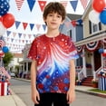 thumbnail image 4 of Boy's Short Sleeve Elevated Graphic T-Shirt, Sizes 4-18 with Patriotic Printed Designs, 4 of 5
