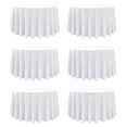 thumbnail image 1 of Manteles Dailyset de 6 unidades, 305 cm, blancos, resistentes a las manchas, 1 of 9