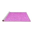 thumbnail image 2 of Ahgly Company Machine Washable Indoor Round Abstract Pink Contemporary Area Rugs, 6' Round, 2 of 4