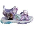 thumbnail image 2 of Sandalias Disney Frozen con iluminación LED azul lila para niña, talla 8T, 2 of 6