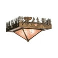 thumbnail image 2 of Meyda Tiffany 82111 Pine Lake 2 Light 20" Wide Flush Mount Ceiling Fixture - Copper, 2 of 4