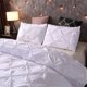 thumbnail image 4 of Juego de edredón Queen de 3 piezas, juego de cama gris en una bolsa para dormitorio, juegos de cama con edredón, funda de edredón y fundas de almohada, 4 of 5