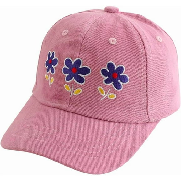 Baseball Hat for Women, Cute Embroidered Adjustable Vintage Washed Baseball Cap