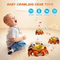 thumbnail image 6 of Crawling Crab Baby Toy, Musical Crawling Dancing Moving Walking Bouncing Learning Crab Tummy Time Toys Sensory Toddler Travel Toys for 1-3 Year Old Boy Girl, 6 of 7