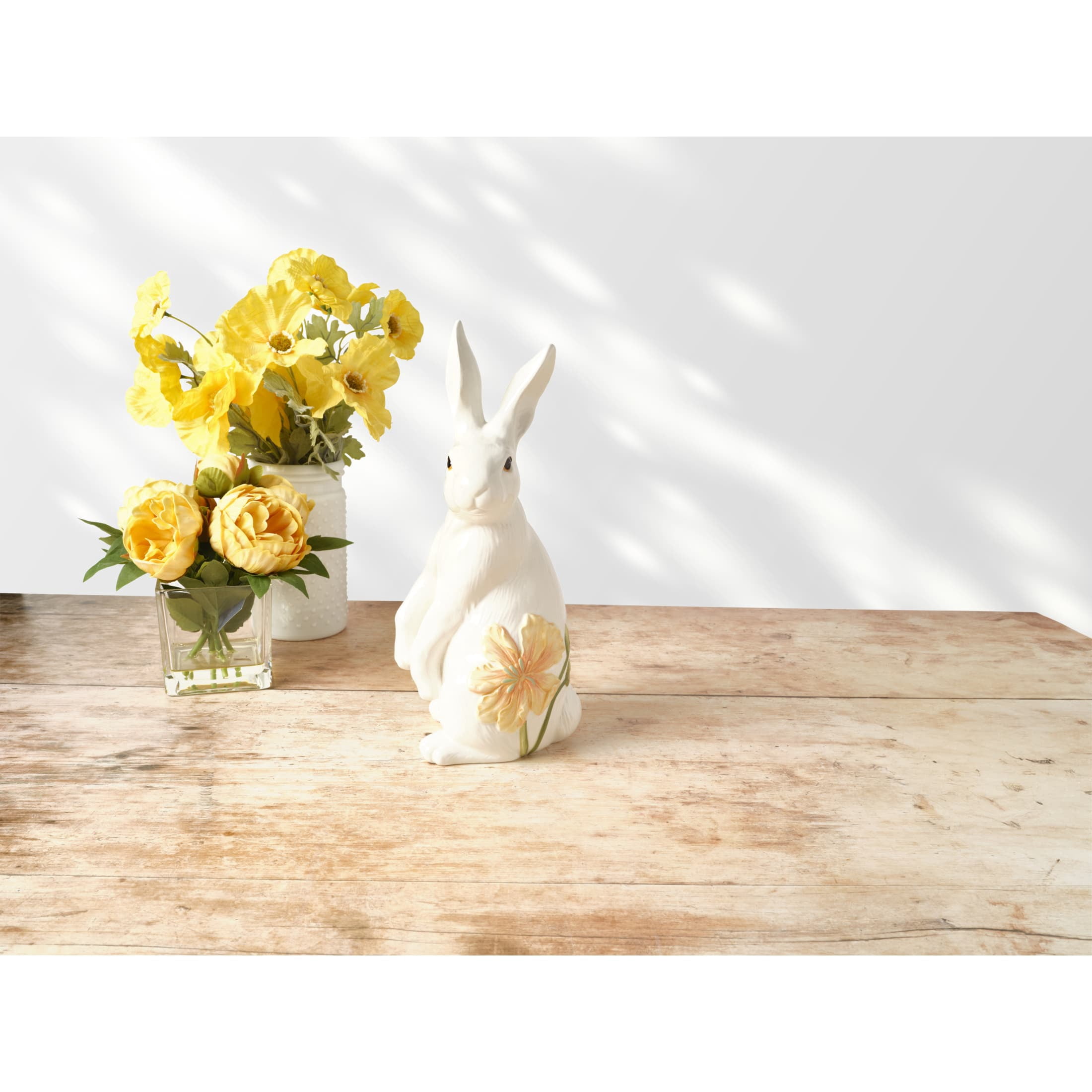 Fitz and Floyd Meadow Rabbit Earthenware Decorative Figurine