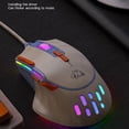 thumbnail image 4 of M2 Gaming Mouse Desktop Mouse With 12800 DPI RGB Backlight Wired Mice Lightweight Gaming Mouse Ergonomic Design 9 Keys Mice For PC Laptop Computer Strawberry version, 4 of 5