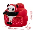 thumbnail image 3 of KXBDSFY Cartoon Animals Baby Support Sofa Chair Baby Support Floor Seat Cartoon Animals Plush Toddler Sofa Chair Support Floor Seat Back Head Seat (Just ,No Fill） for Home, 3 of 4
