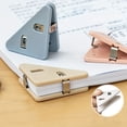 thumbnail image 1 of 10pcs Random Color Colorful Plastic Folders, Office Triangle Binder, Test Book, Anti-Curl Multi-Functional Right Angle Binder, 1 of 5