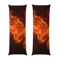 thumbnail image 1 of Balery Fiery Orange Flames Energy Funda Protectora para Almohada Corporal de Algodón Hipoalergénico con Cierre(55 x 21 pulgadas), Almohadas No Incluidas, 1 of 7