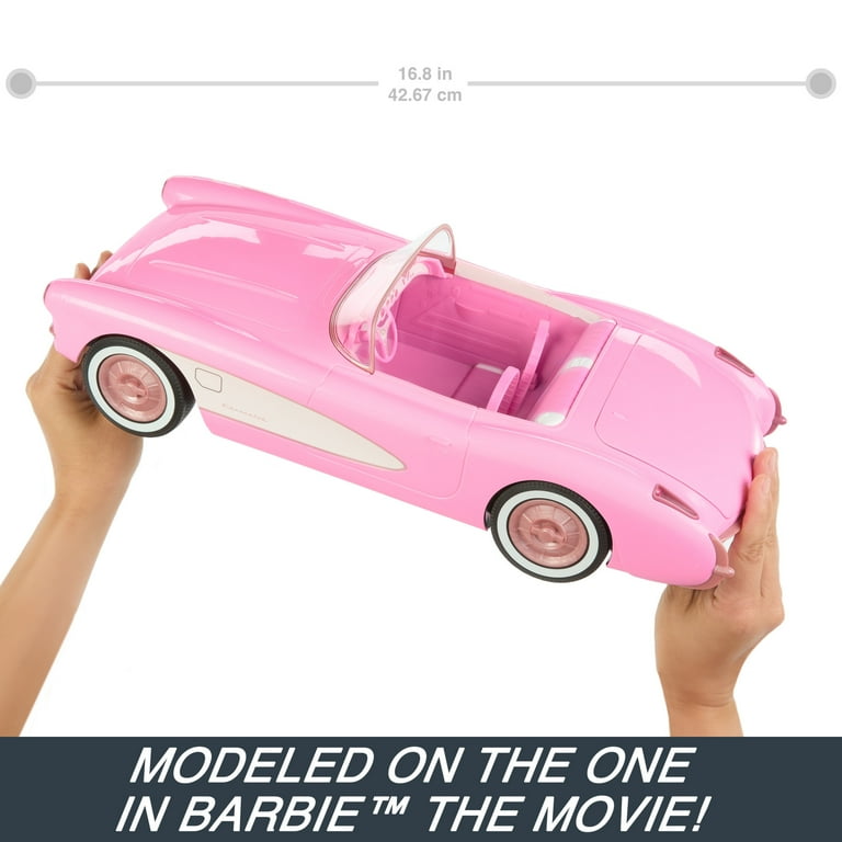 Hot Wheels RC Barbie Corvette Vehicle for Dolls, Remote