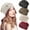 Mix2(4Pcs), variant on 4 Pcs Women Crochet Slouchy Beanie Hat Summer Fall Handmade Knit Floral Polyester Cutout Hats Thin Knitted