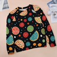thumbnail image 6 of Fun Pizza Womens Casual Crewneck Sweatshirt Long Sleeve Tops Cute Pullover Loose Fit, 6 of 7