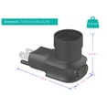 thumbnail image 3 of LAICAIW Plug in Light Socket [2-Pack], Outlet to Socket Adapter, 360° Rotatable Plug with On/Off Switch, ETL Listed, Black, 3 of 6