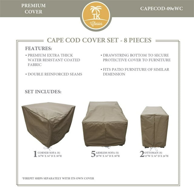Ensemble de Housses de Protection CAPECOD-09e