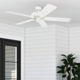 thumbnail image 2 of Honeywell Belmar 52" White Indoor/Outdoor Ceiling Fan with 5 Blades, Pull Chains & Reverse Airflow, 2 of 10