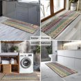 thumbnail image 2 of Yellow and Pink Geometric Boho Pattern Kitchen Rug Mat,Kitchen Runner Rugs Non Skid Washable,Decorative Kitchen Floor Mats for Kitchen,Sink,Laundry,17"X47", 2 of 5