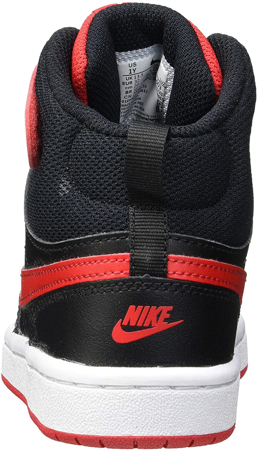 Zeeziekte Aanpassingsvermogen exotisch Nike Court Borough Mid 2 Gs Trainers Child Black/Red High Top Trainers  Shoes - Walmart.com