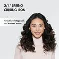 thumbnail image 4 of Pro Spring Curling Iron, Porcelain Ceramic Professional For Multiple Hair Types, Reaches 430 Degrees for Loose Long Lasting Curls, 4 of 5