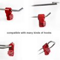 thumbnail image 4 of Lock Stop Lock 100 Pieces Plastic Red Stop Lock Anti-theft Lock Retail Pin Safety Display Lock, 4 of 4