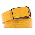 thumbnail image 2 of Men's Genuine Leather Crocodile Design Dress Belt with Automatic Buckle, 2 of 3