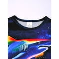 thumbnail image 6 of QEFJNO 3-12Y Kid Boys Shark Pajamas Toddler Little Boys Sleepwear Short Sleeves and Pants 2 Pieces Summer Pjs Set, 6 of 11