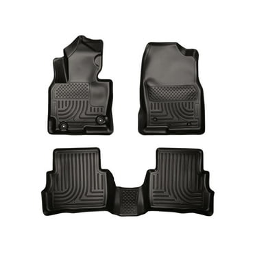 Husky Liners by RealTruck Weatherbeater Floor Mats Fits 2013-2016 Mazda CX-5 Front & 2nd Row, 3-pc Black-99731