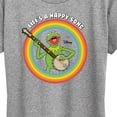 thumbnail image 3 of Muppets - Life's A Happy Song Kermit - Ladies Short Sleeve Classic Fit Tee, 3 of 5