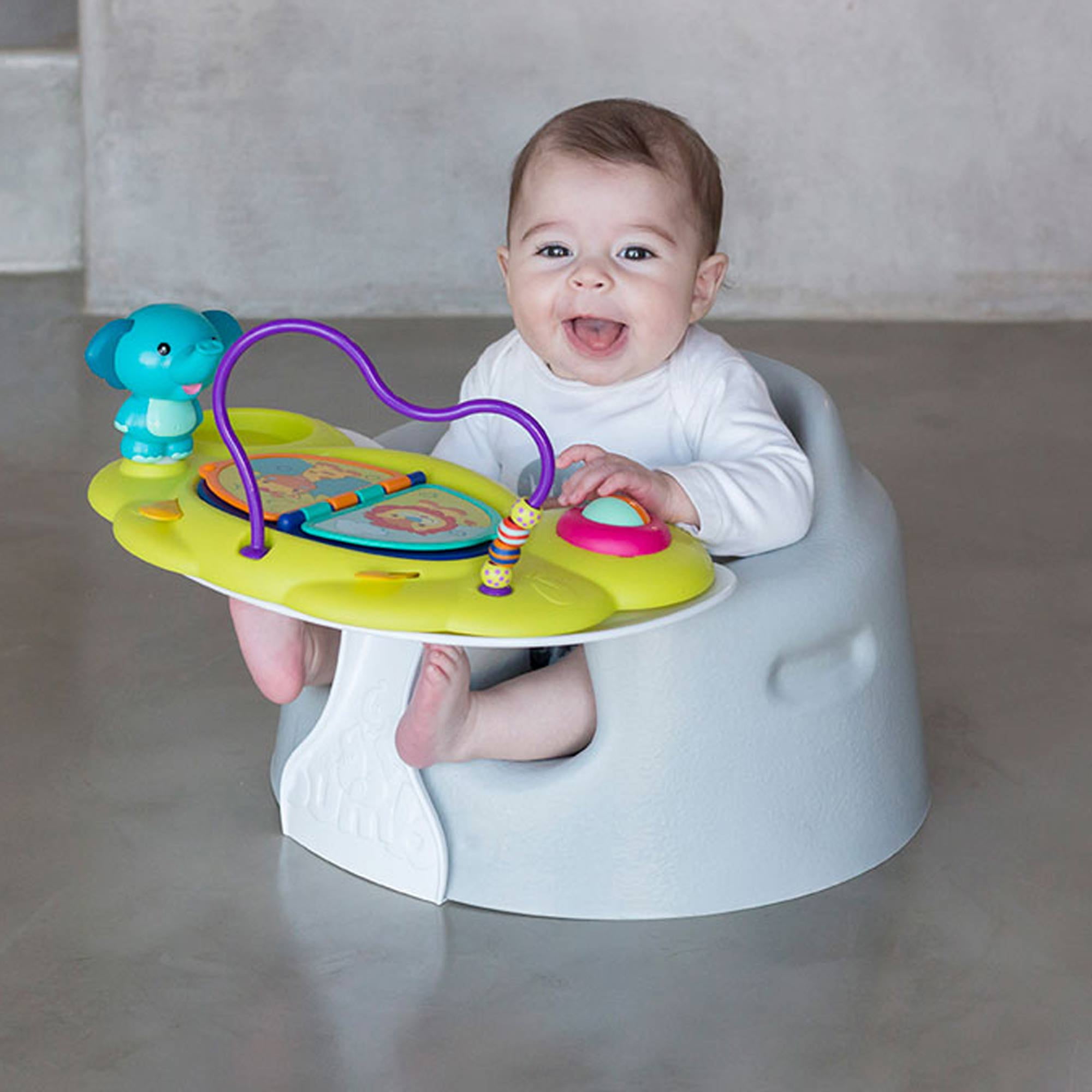 Bumbo Infant Floor Seat Chair with Play Tray Attachment Pink Walmart