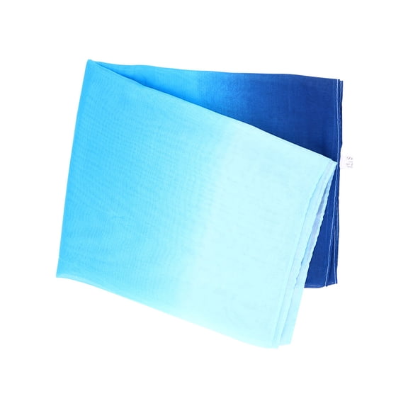WHAMVOX Skyblue Chiffon Scarf for Women Lightweight and Elegant with Gradient Color Design Fashionable for Wearing