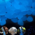 thumbnail image 2 of SELIVO Glow Pebbles,300 pcs Blue Glowing Rocks for Outdoor Decor,Garden Lawn Yard,Aquarium,Walkway,Fish Tank,Pathway,Luminous Pebbles Powered by Light or Solar, 2 of 7