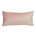 thumbnail image 2 of Nassau Collection Tufted Velvet Rectangualr Lumbar Throw Pillow - 24" - Pink, 2 of 7