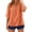 637#Orange, variant on Embroidered Linen Shirts for Women Cotton Gauze Shirt Summer Boho Retro 3/4 Sleeve Dressy Casual Peasant Blouses Orange M