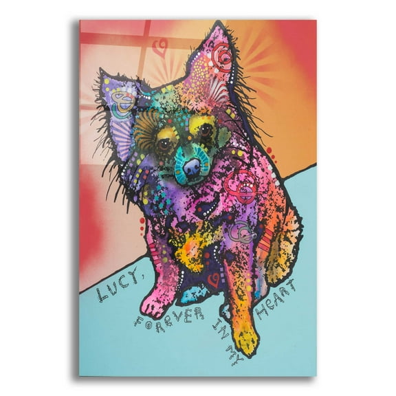 Epic Art 'Lucy B' by Dean Russo, Acrylic Glass Wall Art, 16"x24"