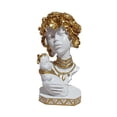 thumbnail image 4 of Busto de mujer africana, estatua de mujer, figura de resina, adorno estético Estilo B, 4 of 9