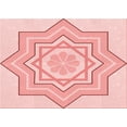 thumbnail image 1 of Ahgly Company Machine Washable Indoor Rectangle Transitional Light Red Pink Area Rugs, 8' x 10', 1 of 7