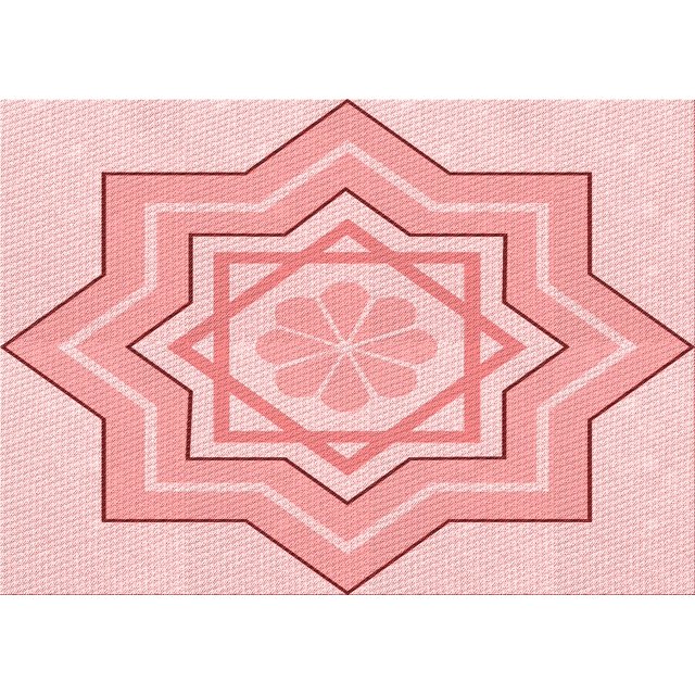 Ahgly Company Machine Washable Indoor Rectangle Transitional Light Red Pink Area Rugs, 4' x 6'