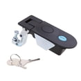 thumbnail image 4 of Terraxo Compression Latch Push Button Lock Flush Mount Keyed Trigger Zinc Alloy Heavy Duty Spring Loaded Anti Duplication Keyed Replacement Suitable for RV Camper Trailer Access Black, 4 of 8