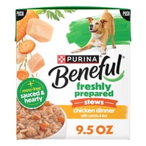 Purina Beneful Freshly Prepared Stews Chicken Dinner with Carrots and Rice Wet Dog Food Wet Dog Food in Gravy, 9.5 oz.