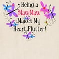 thumbnail image 2 of CafePress - Mawmaw Heart Flutter Tote Bag - Unisex Canvas Tote Bag, Beige, 1-Piece, 2 of 6