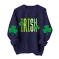 thumbnail image 1 of Tauxra Chandails à Enfiler de la Saint-Patrick pour Femmes, Manches Longues, Col Rond, Coupe Ample, Blouse Tunique Décontractée pour Femmes, 1 of 8