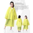thumbnail image 2 of Aosijia Disposable Raincoat for Kids Reusable EVA Kids Rain Coat Rain Poncho Jacket for Boys and Girls Portable Rain Wear with Hat Hood Unisex for 6-12 Years Old Children, 2 of 10