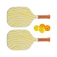 thumbnail image 3 of El juego de paletas de Pickleball portátil incluye 2 raquetas y 4 pelotas Liviano para principiantes Zulema Paletas de pickleball, 3 of 8