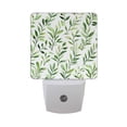 thumbnail image 6 of Yayeee LED Plug in Night Light for The Home with Auto Dusk to Dawn Light Sensors, 2 Pack, Green Leafy Pattern., 6 of 6