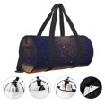 thumbnail image 5 of Fotbe Gold Black Glitter Pattern Foldable Sports Gym Bag with Wet Dry Pocket, Ultralight Travel Bag, Large Capacity Duffel Bag, Splash Proof Carry on Bag, Overnight Bag, Weekender Bag, 5 of 8