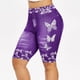 thumbnail image 1 of MKLEKYY Mallas deportivas para mujer, informales, para correr, con estampado floral, ajustadas, de cintura alta, elásticas, para fitness, yoga, 1 of 4